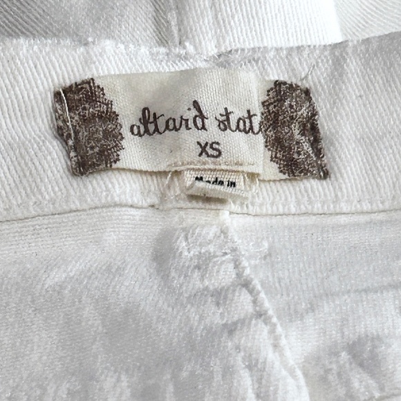 Altar'd State Fringe Shorts Hippie Stretch Denim Cowboy Moto Hi Waist Distressed - Picture 13 of 16